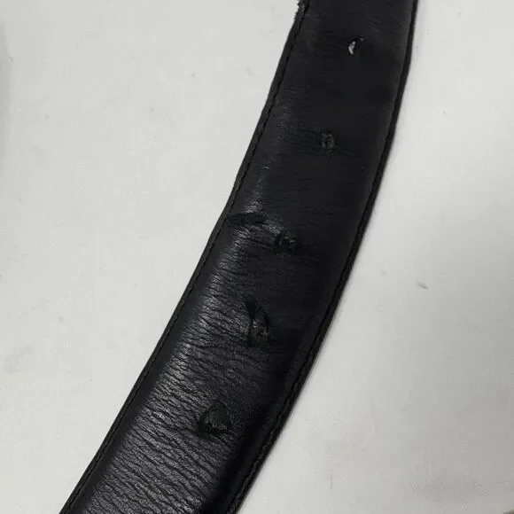 Vintage Sav-On Surplus Genuine Top Grain Leather Black Belt Men’s XL 58” - Picture 8 of 11